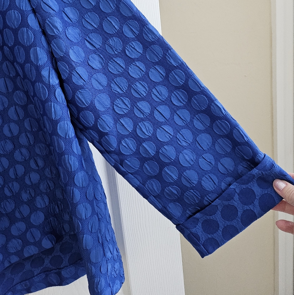 IC By Connie K Large Blue Blazer Jacket Long Sleeve Designer - Picture 5 of 10